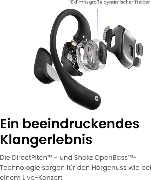 Actual product image Shokz OpenFit (ANC, 7 h, Wireless)
