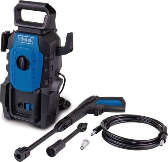 Immagine prodotto Scheppach Idropulitrice 1400W, 110 bar con sistema Quick-Connect e accessori inclusi (Corrente elettrica)