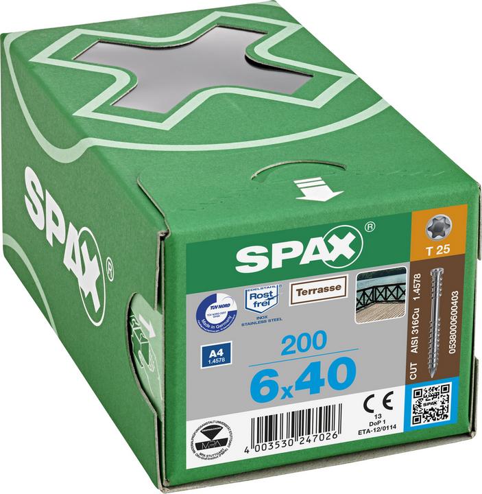 Actual product image Spax Woodworking screw xmm (200 Screws per piece)