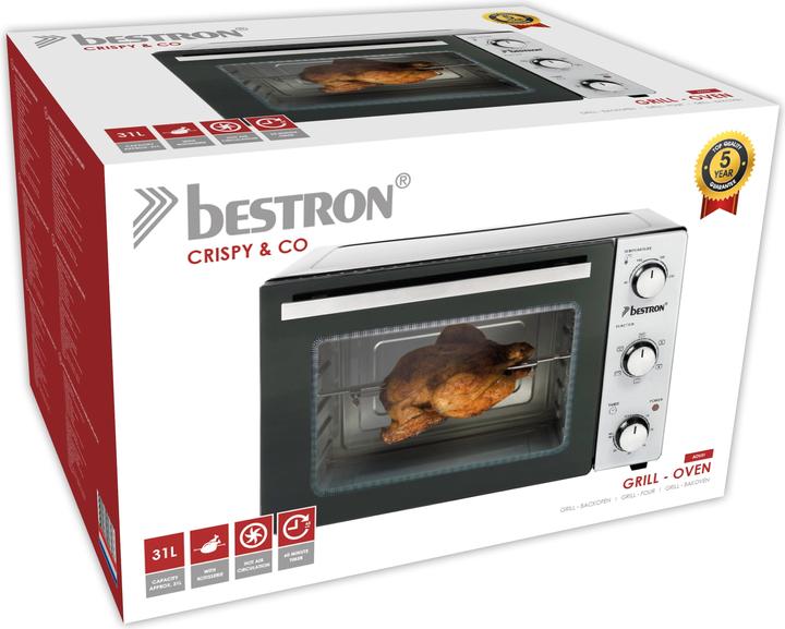 Actual product image Bestron Grill oven with rotary spit and convection function