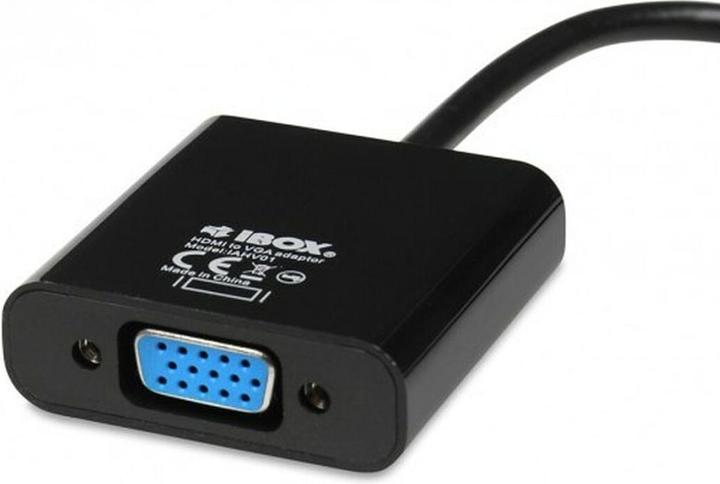 Actual product image iBox IAHV01 Video Cable Adapter HDMI Type A (Standard) VGA (D-Sub) (HDMI, VGA, 2.50 cm)