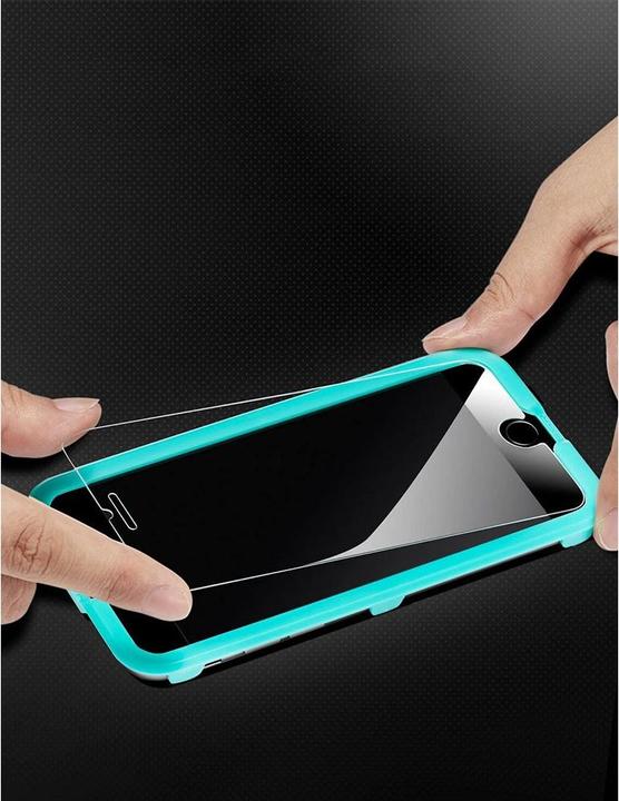 Actual product image Apfelkiste - Panzer Glas Displayschutzfolie mit Montagerahmen (2er Set) (2 Piece, Apple iPhone SE, Apple iPhone 6s, Apple iPhone 8, Apple iPhone 7)