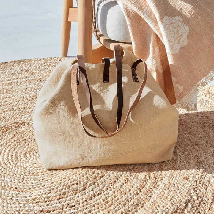 Produktbild Loberon Tasche Morentina beige/braun