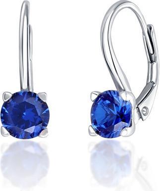 Produktbild JVD Silver earrings withue zircons SVLE0503XF3M108
