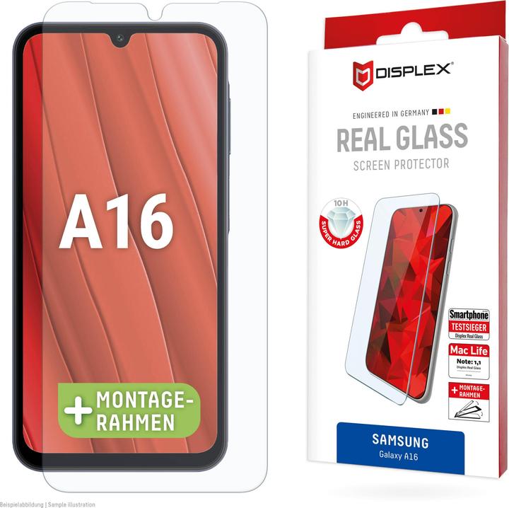 Produktbild Displex Real Glass, 2D Panzerglas (1 Stück, Samsung Galaxy A16)