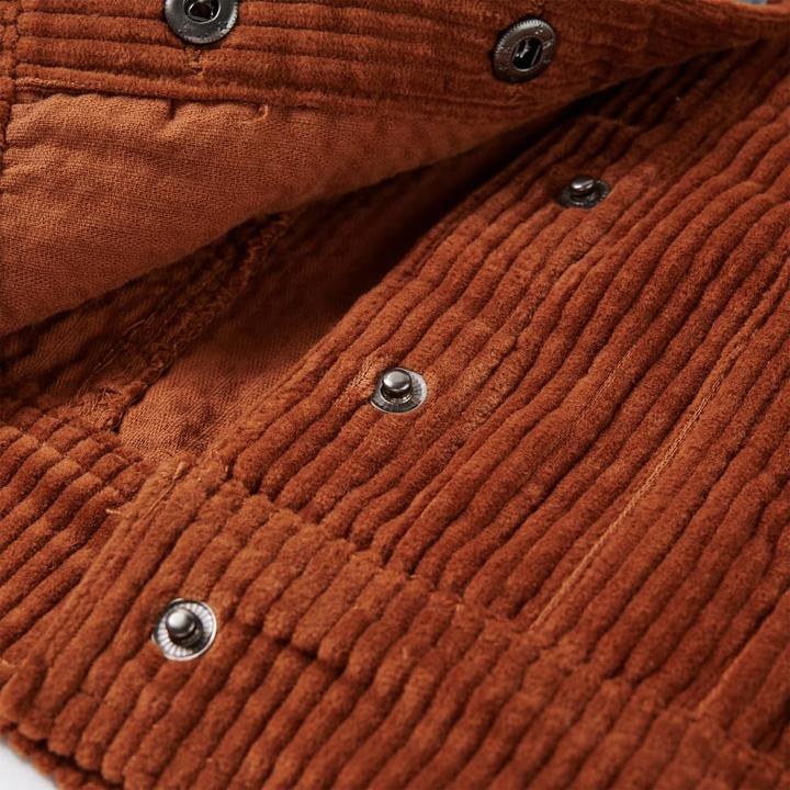 Produktbild VidaXL Kinderjacke Cord Cognac 116,Aussenmaterial: Cord (100 (116)