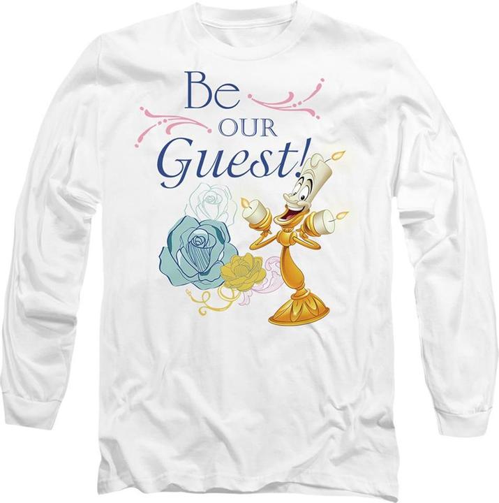 Actual product image Beauty And The Beast Unisex Adult Be Our Guest T-Shirt (S)