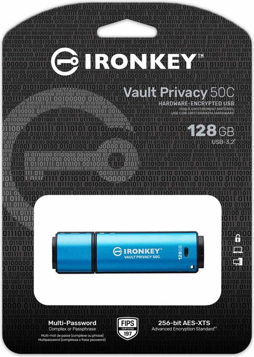 Actual product image Kingston IronKey Vault Privacy 50C (128 GB, USB-C)