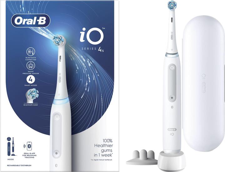 Actual product image Oral-B iO 4S Adult Vibrating Toothbrush White (Oscillating toothbrush)