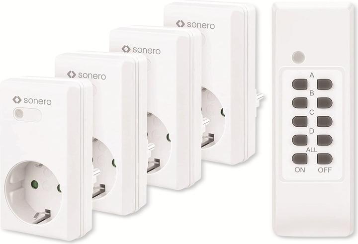 Actual product image Sonero Radio-controlled socket set S-RCS204, indoor