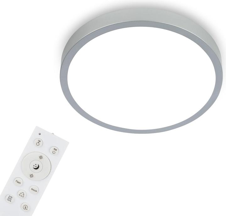 Produktbild Briloner RGBW-LED Aufbauleuchte, silberfarbig, 1xLED/22W (2900 lm)