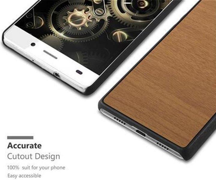 Produktbild Cadorabo Hard Cover Woody Cover (Huawei P8 Lite)