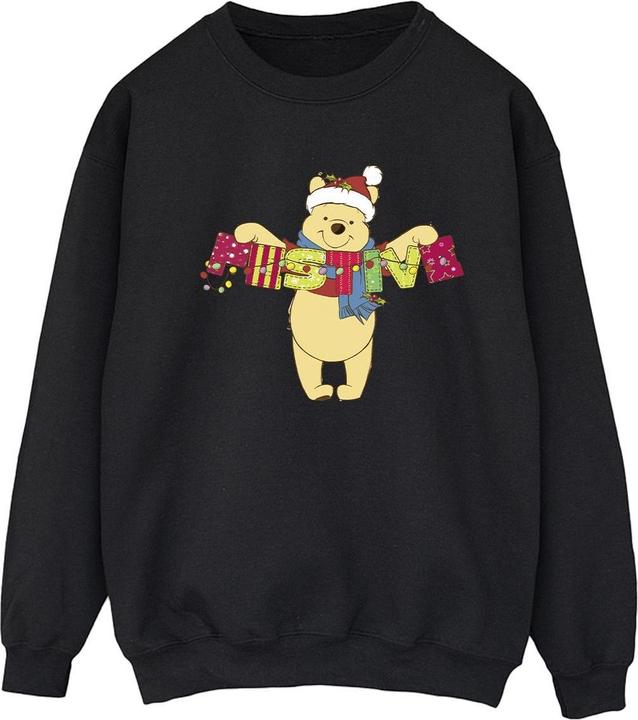 Actual product image Disney Womens/Ladies Winnie The Pooh Festive Sweatshirt (5XL)