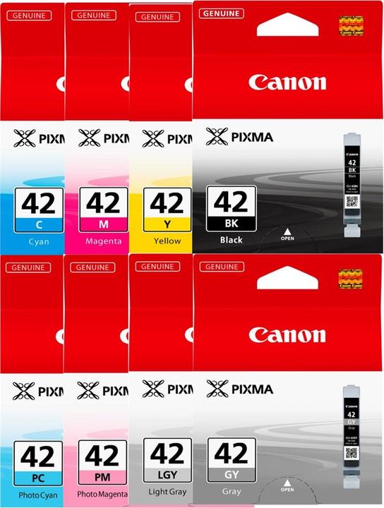 Actual product image Canon Cli-42 (M, FC, GY, LGY, C, Y, PC, PM)