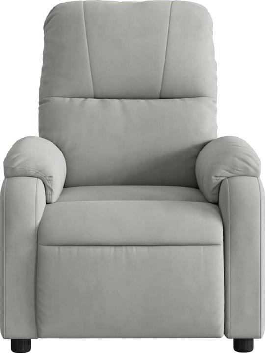 Actual product image VidaXL Massage chair light grey microfibre fabric, colour
