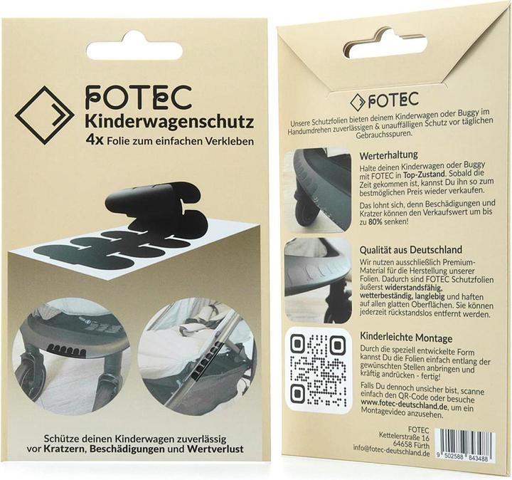 Actual product image Fotec Protective film set f.Kiwa 4 pieces