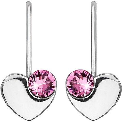Immagine prodotto Evolution Group Orecchini a cuore in argento con Swarovski 31299.3 Rose (L)