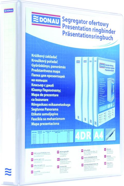 Produktbild Donau Segregator 4-ringowy A4 50mm biały (A4, 1 x)