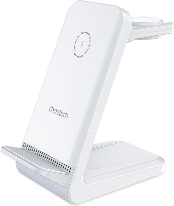 Actual product image Choetech T608 15W 4in1 induction charging station - white (15 W)