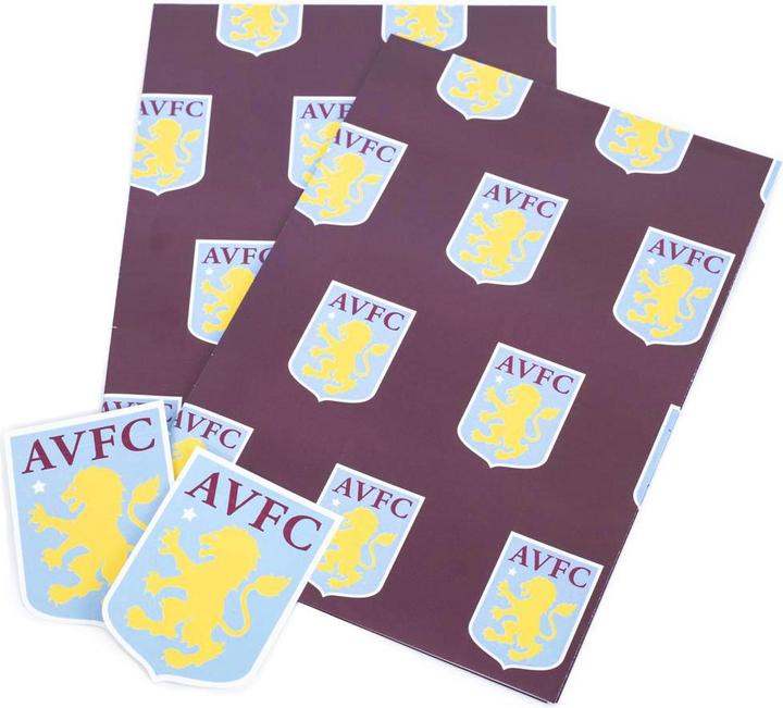 Produktbild Aston Villa FC Aufschrift Geschenkpapier (Geschenkpapier)