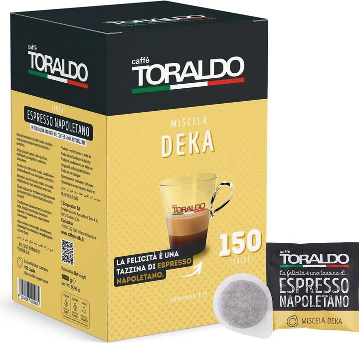 Produktbild Caffè Toraldo Miscela Dek koffeinfrei (150 x Port.)
