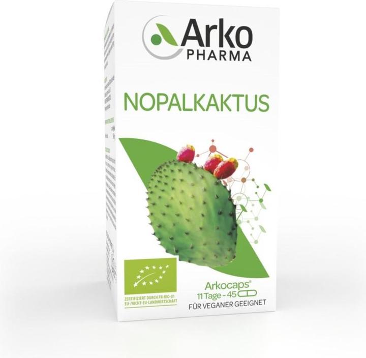 Produktbild Arkopharma Arkocaps Nopalkaktus Kapseln (45 Stück, Kapseln, 45 g)