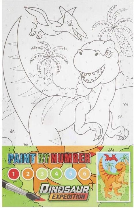 Actual product image Grafix Malen nach Zahlen Dino orange