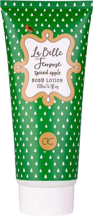 Produktbild Accentra Bodylotion LA BELLE FEMME NOEL in Tube, 200ml, Duft: Spiced Apple, Farbe: rot/grün/lila, VE 6/24 (Körpercreme, 200 ml)