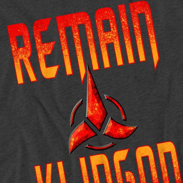 Produktbild Universal Textiles Remain Klingon TShirt (XXL)