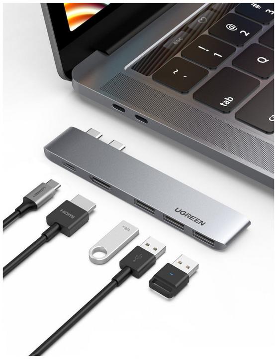 Produktbild Ugreen 5 in 2 -C Hub (USB-C, 5 Ports)