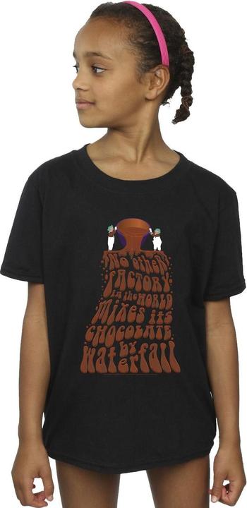 Actual product image Willy Wonka & the Chocolate Factory Girls Chocolate Waterfall Cotton T-Shirt (152, 158)