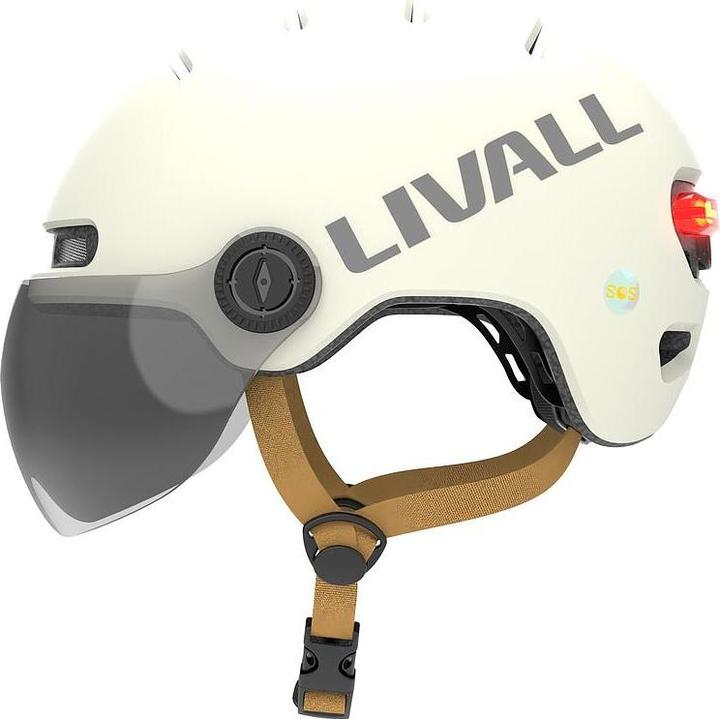 Actual product image Livall CASQUE INTELLIGENT L23 Ivory White M (54 - 58 cm, M)