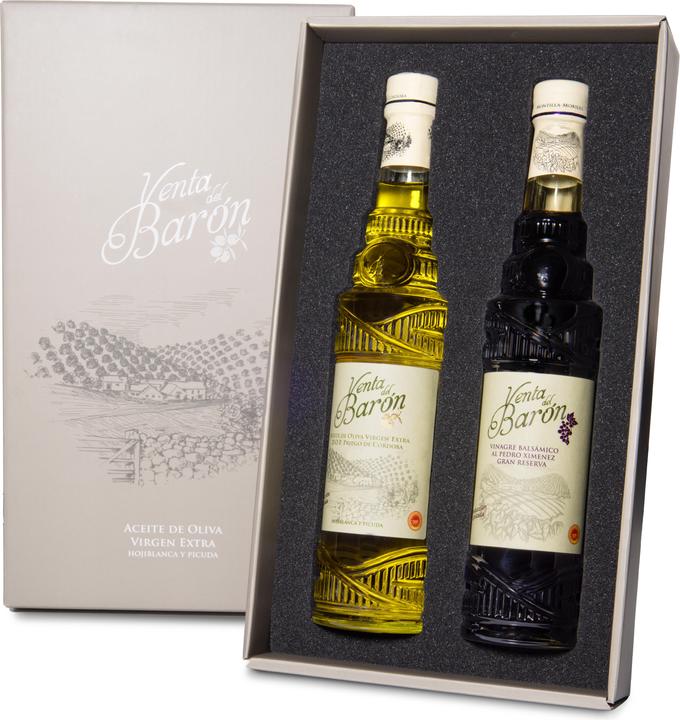 Actual product image Venta del Barón PX Vinegar 500ML + Extra Virgin Olive Oil 500ML (1000 ml)