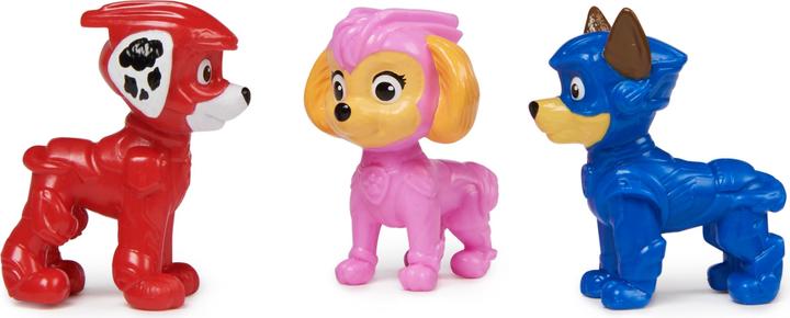 Actual product image Spin Master Paw Patrol: The Mighty Movie, 3-Piece Pup Squad Figurine Gift Set, Mighty Pups Chase-, Skye-.