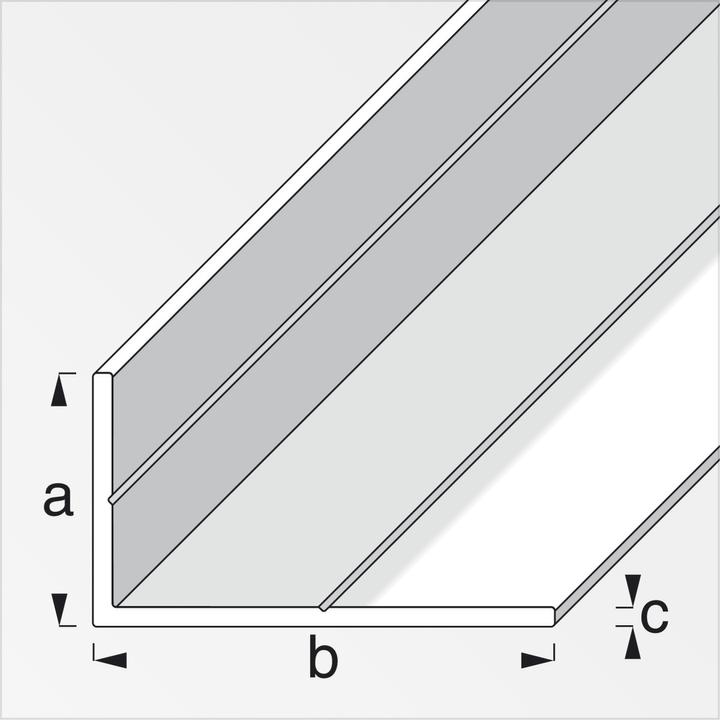 Actual product image Alfer Angle profile PVC 1m