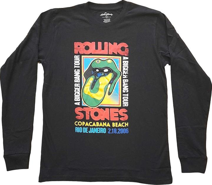 The Rolling Stones Unisex Adult Copacabana Beach Long-Sleeved T-Shirt