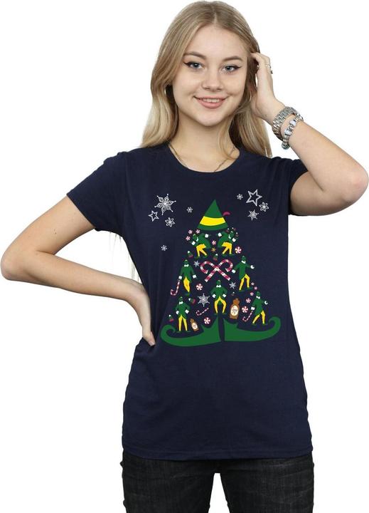 Immagine prodotto Elf Christmas Tree Maglietta Donna (XL)