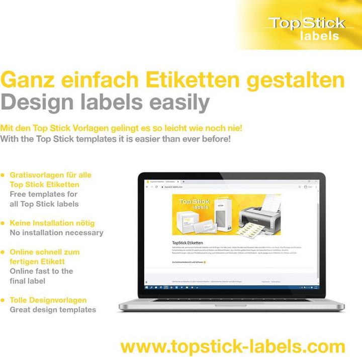Actual product image TopStick HERMA universal labels