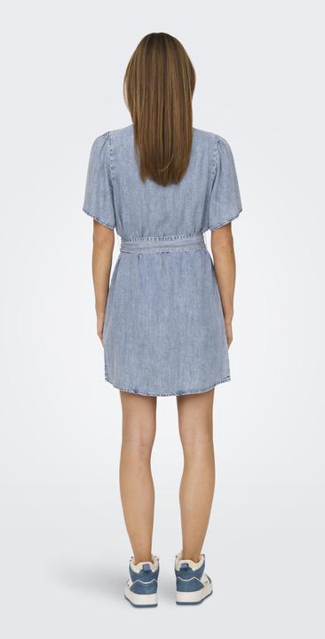 Actual product image Only Regular fit Shirt collar Boxy sleeves Short dress Denim dress (L)