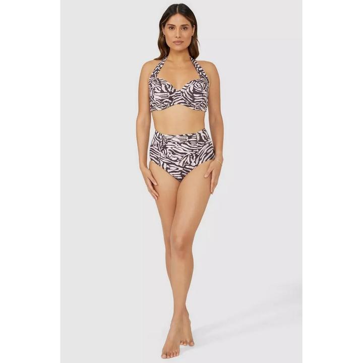 Immagine prodotto Universal Textiles Top bikini non imbottito con stampa animalier (85 H)
