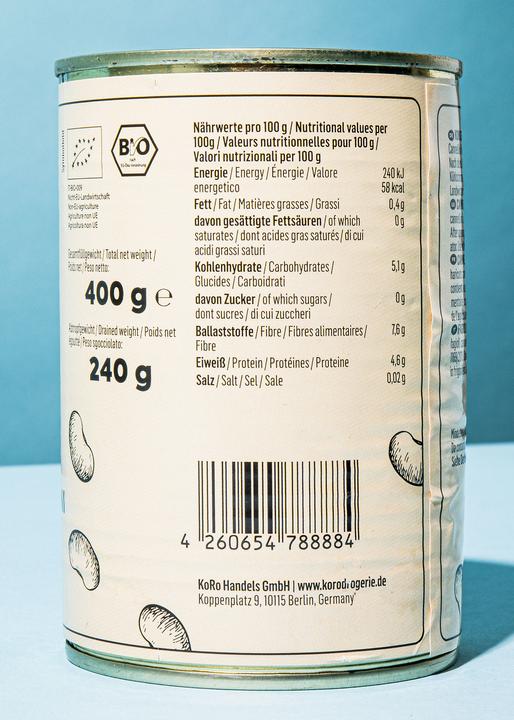 Immagine prodotto KoRo Fagioli cannellini bianchi biologici pronti per essere consumati (2880 g)