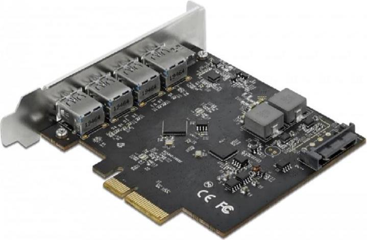 Produktbild Delock PCI-Express-Karte USB 3.1 Gen2 - 1x USB-C + 4x USB-A