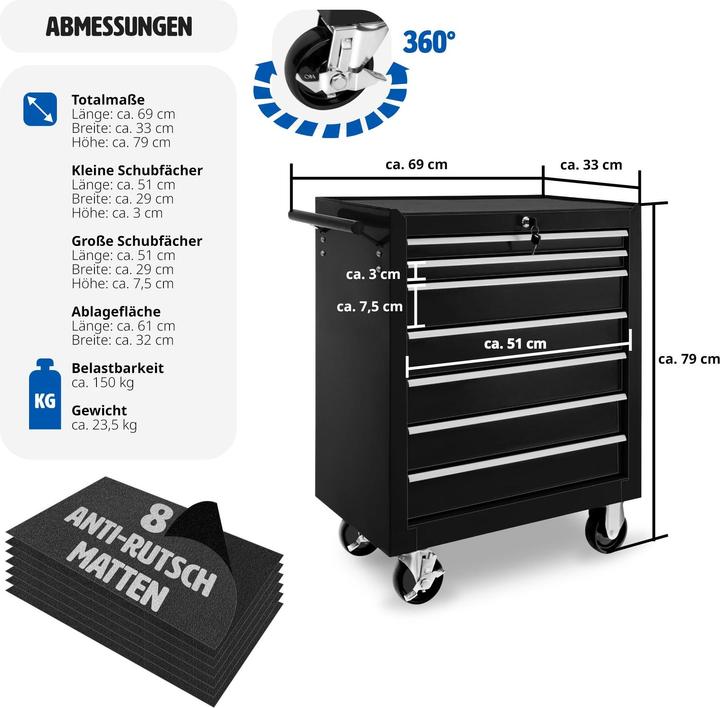 Actual product image tectake Tool trolley (1 x)