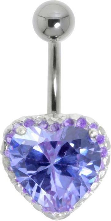 Image du produit Bijouteria Piercing nombril (Acier inoxydable, Argent 925, Cristallin)
