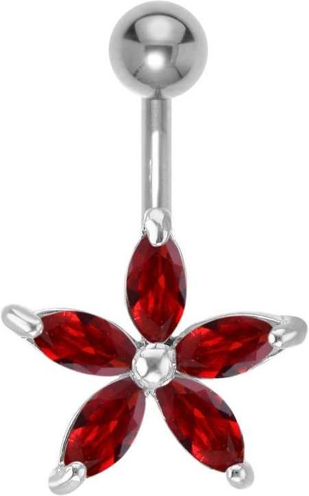 Bijouteria Bauchpiercing (Edelstahl, Messing, Kristall)