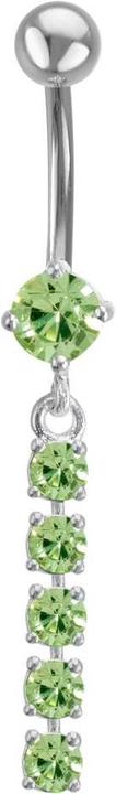 Image du produit Bijouteria Piercing nombril (Acier inoxydable, Argent 925, Zircone)