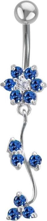 Image du produit Bijouteria Piercing nombril (Acier inoxydable, Argent 925, Zircone)
