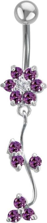 Bijouteria Bauchpiercing (Edelstahl, Silber 925, Zirkonia)