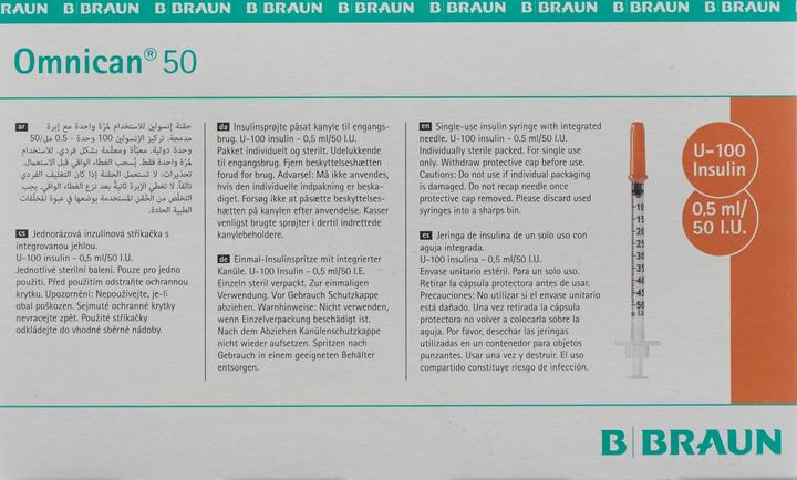 Actual product image B.Braun Insulin 50 (Insulin injections)