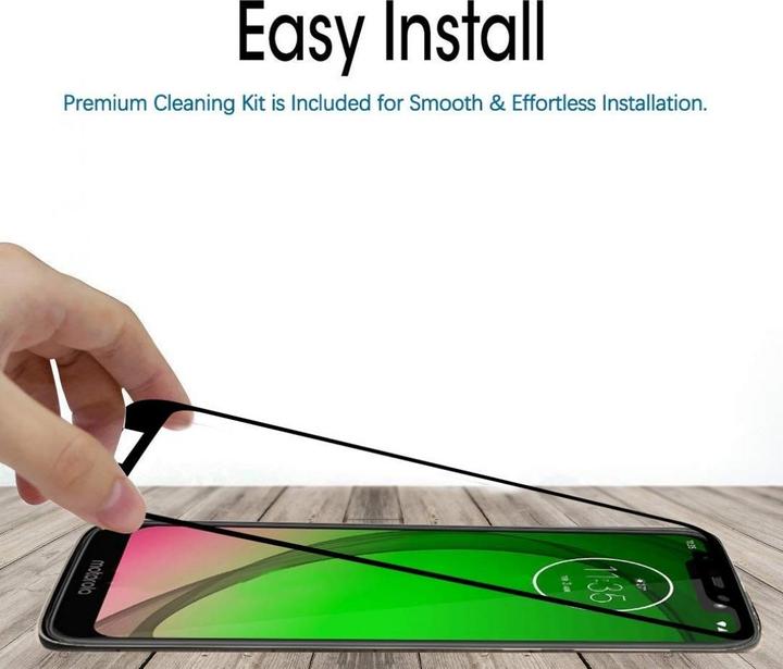 Actual product image Screenguard Motorola Moto G7 Play Full Screen Protective Glass Film 2.5D 9H (1 Piece, Motorola Moto G7 Play)
